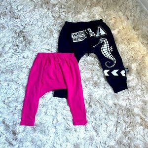 ♥️ 3/$30 Two high quality Girls Harem jogger pants size 4 years